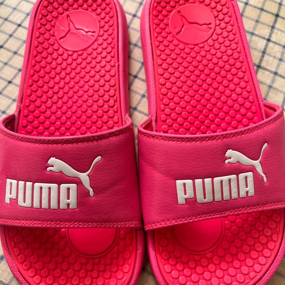Puma Shoes - Puma Women's Cool Cat Slides Sandals - Knockout Pink/Puma White, US 8